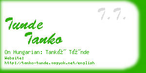 tunde tanko business card